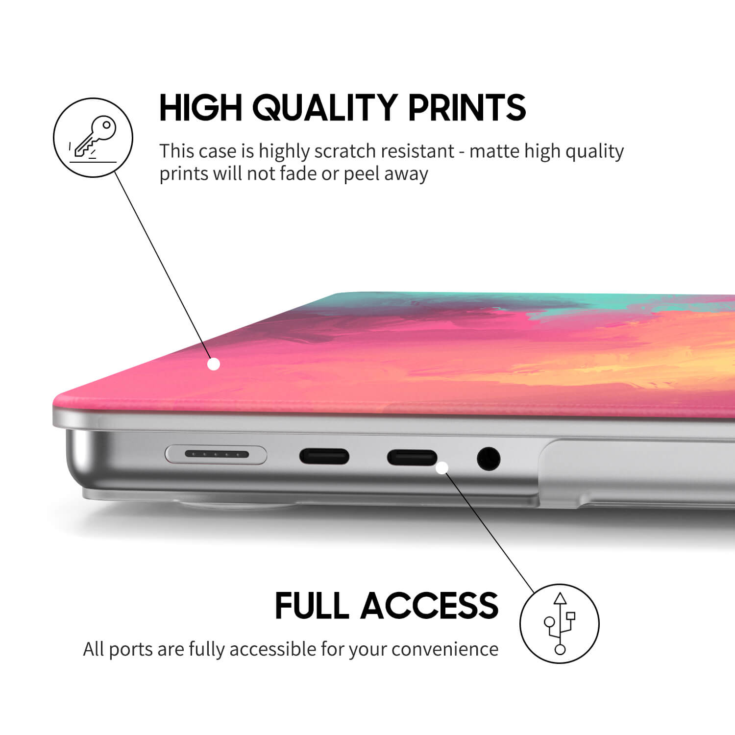 Gradient of Clouds | Macbook Anti-Fall Protective Case