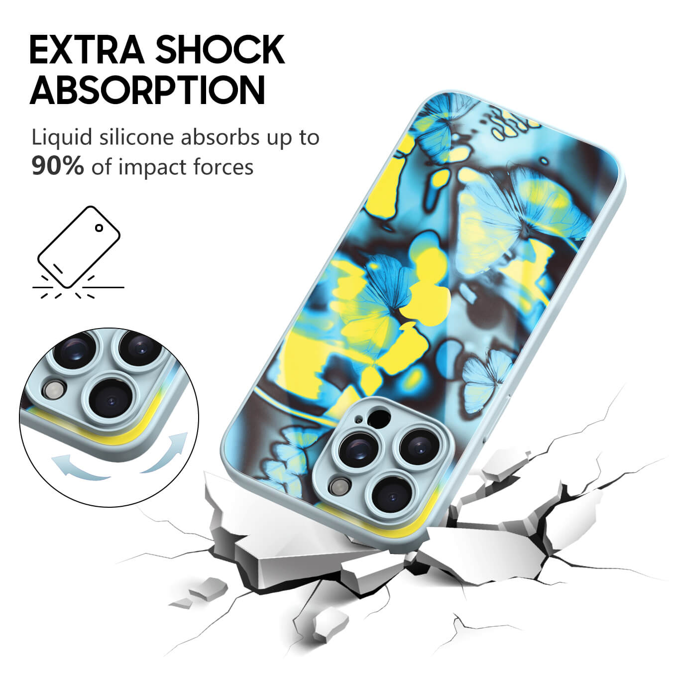 Morpho Butterfly | IPhone Series Impact Resistant Protective Case