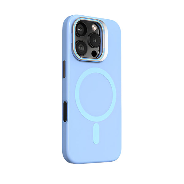 Far Peak Blue | iPhone Lens Bracket Liquid Silicone Case