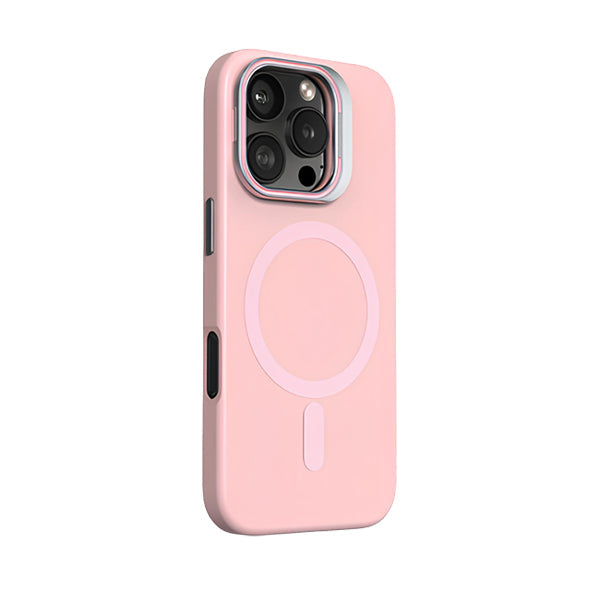 Pink | iPhone Lens Bracket Liquid Silicone Case